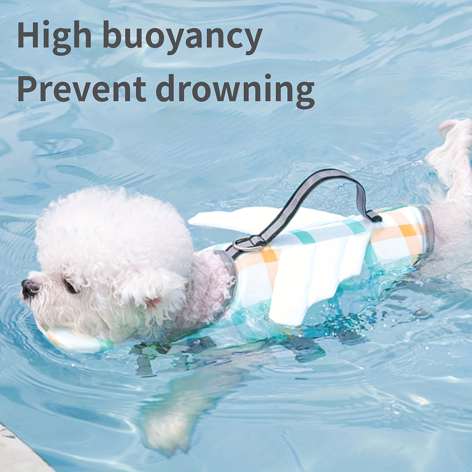 Dog Life Jacket Cute Pet Safety Swimsuit For Water Activities, Shop Now  For Limited-time Deals