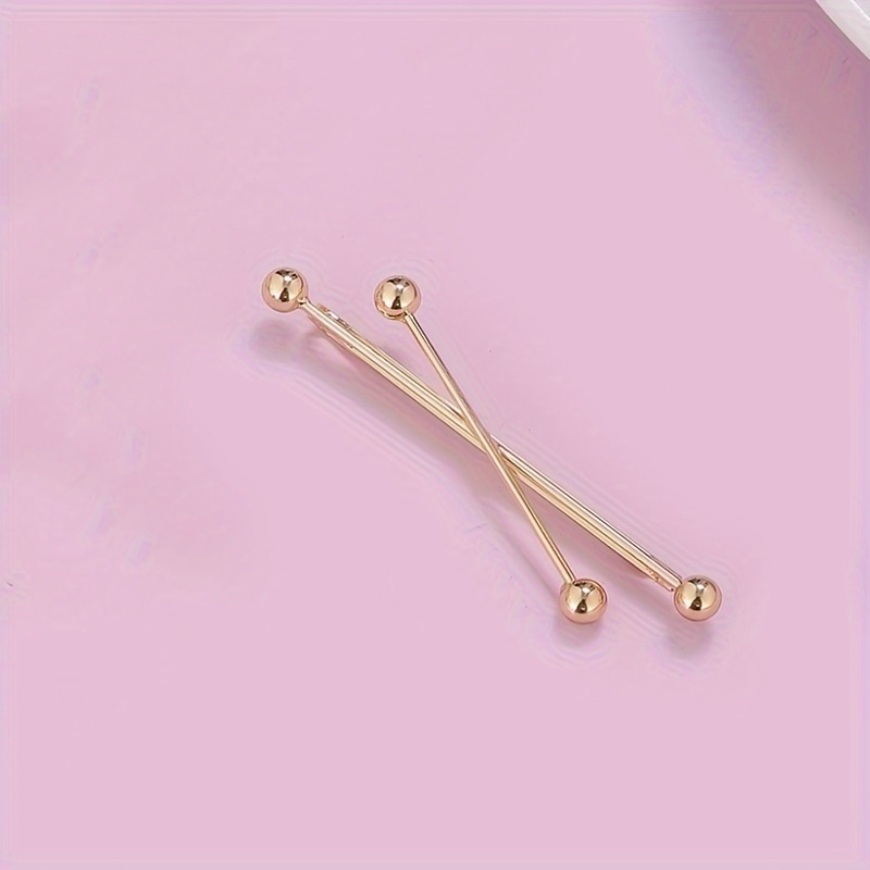 New Cross Hair Clip, Pearl Straight Clip Ins Cross Side Clip Bangs Clip Straight Broken Hair Clip
