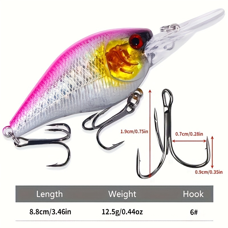 Fishing Crankbaits Hooks Minnow Bass Baits Tackle Length 1.0 Inch - buy  Fishing Crankbaits Hooks Minnow Bass Baits Tackle Length 1.0 Inch: prices,  reviews