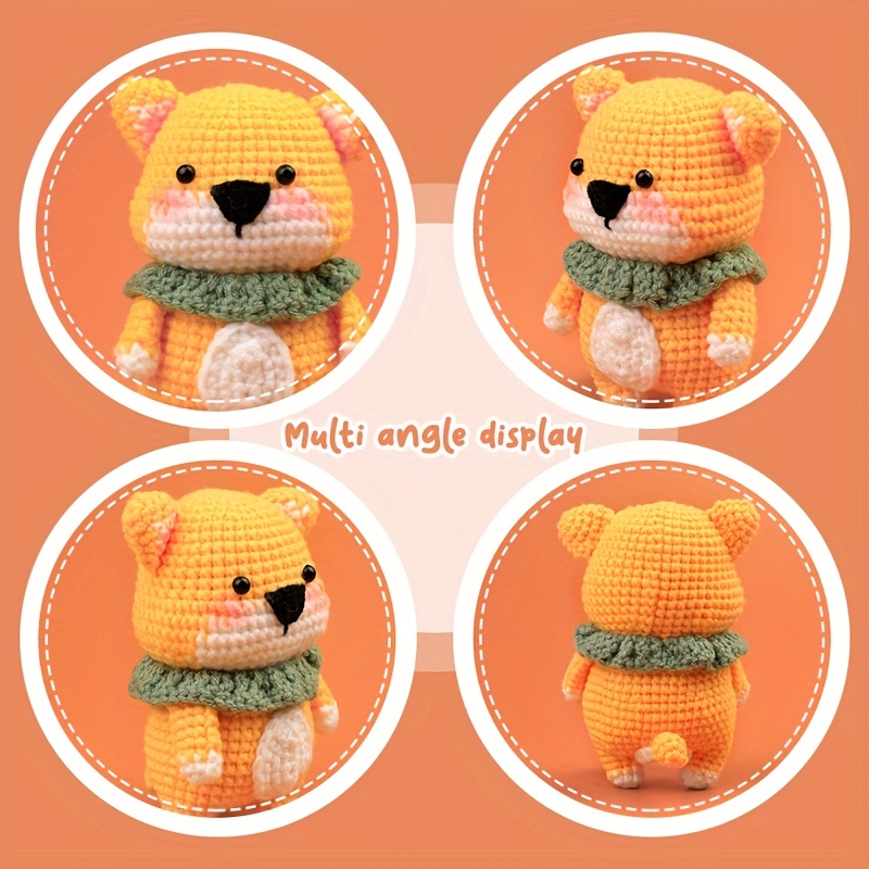 Crochet Animal Kit For Beginners squirrel Amigurumi Knitting - Temu
