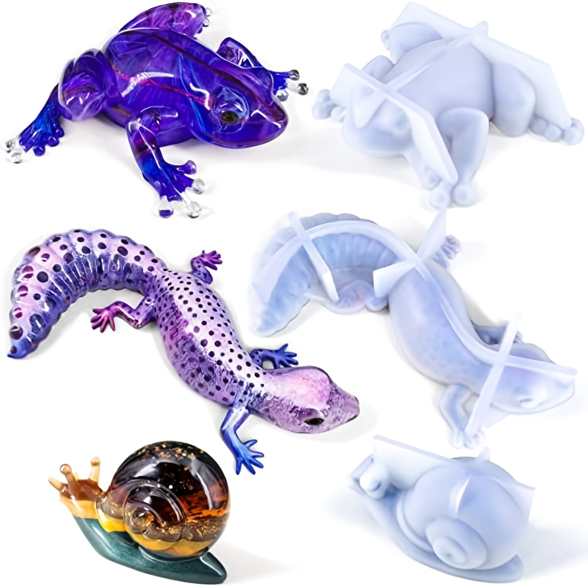 LET'S RESIN Silicone Resin Molds, Animal Resin Epoxy Molds Silicone with  Realistic Frog and Lizard Shapes, Silicone Molds for Epoxy Resin, Wall  Desktop, Cabinets Decor – Let's Resin