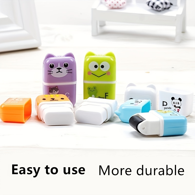 Cute Animal Roller Eraser With Roller Cleaning Built in - Temu