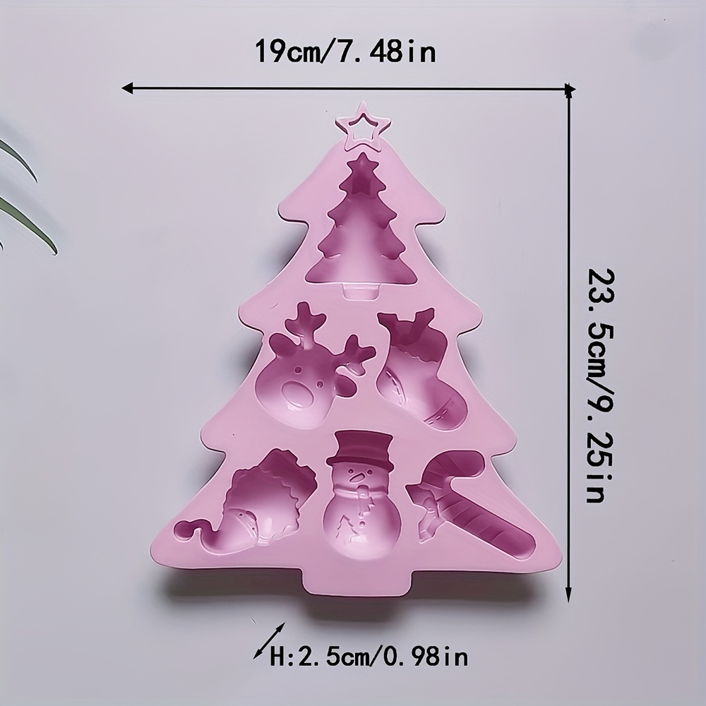 Christmas Chocolate Mold 3d Silicone Mold Cartoon Cake Mold - Temu