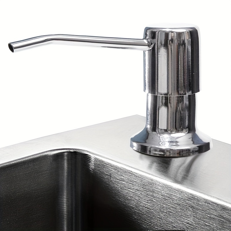 Kitchen Sink Soap Dispenser (brushed Nickel) Stainless Steel - Temu