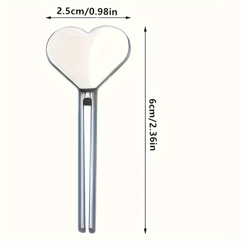 TEMU Golden Metal Toothpaste Squeezer, Heart-shaped Tube Squeezer,tube Presser Tube Roller Dispenser Roller For Toothpaste Cosmetic Oil Cream Paint