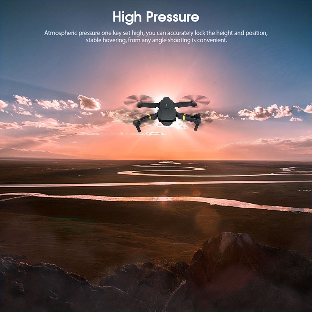 TEEROK E58 Pro Drone avec Caméra HD 1080P, WiFi FPV RC Drone
