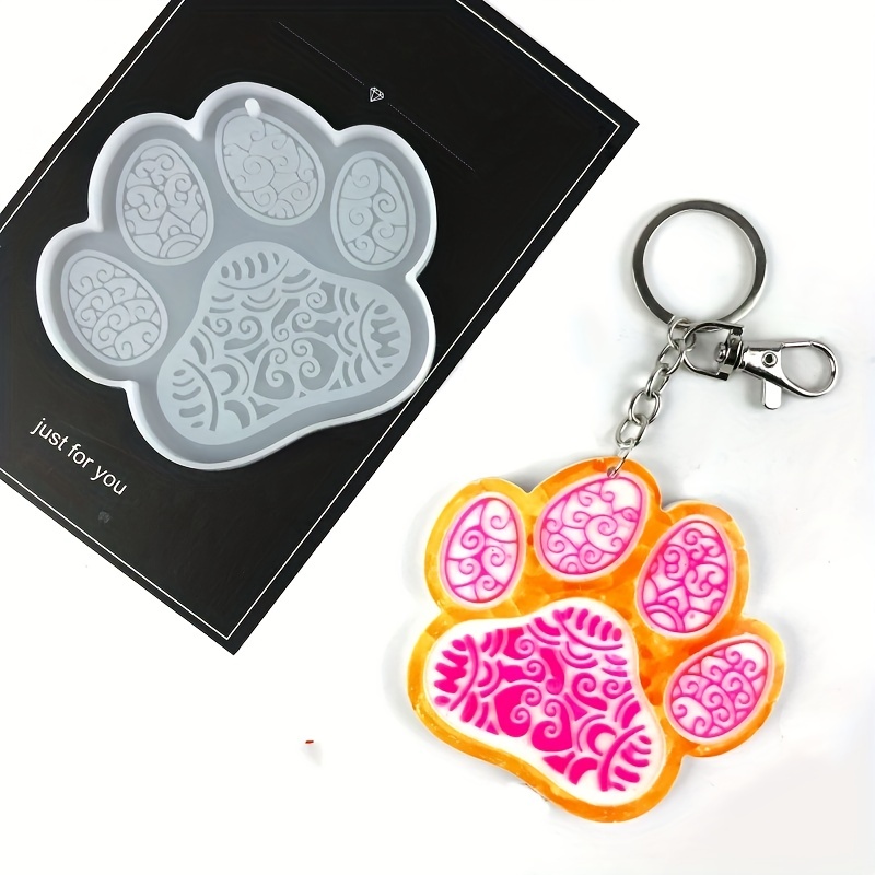 Resin Molds Silicone Keychain With Hole Round Epoxy Diy - Temu