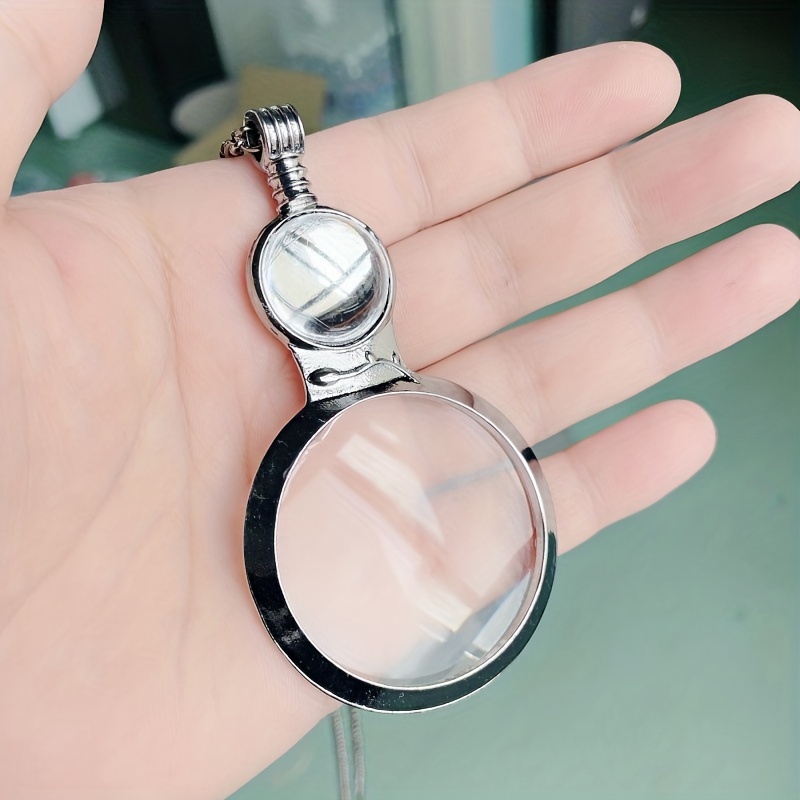 Necklace Magnifier Pendant Magnifying Glass Necklace Pocket - Temu
