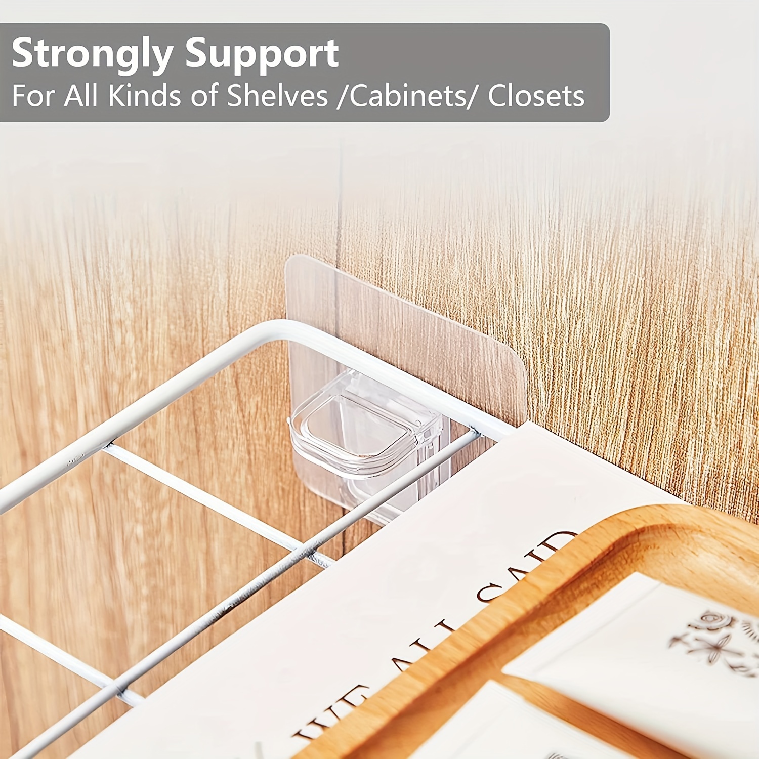BasedFloor Punch Free Shelf Support Peg-Self Adhesive Shelves Clips for  Kitchen Cabinet Book Shelves-Strong