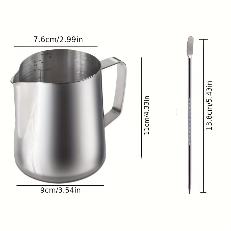 350/600ml Milk Frothing Pitcher Stainless Steel Milk Frother Cup