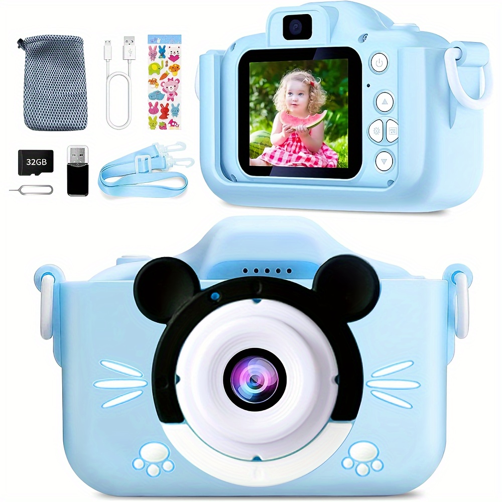 Cámara para niños, cámara digital para niño y niña de 3 a 10 años, cámara  de vídeo digital para selfies, regalos de cumpleaños, juguetes para niños.  ER