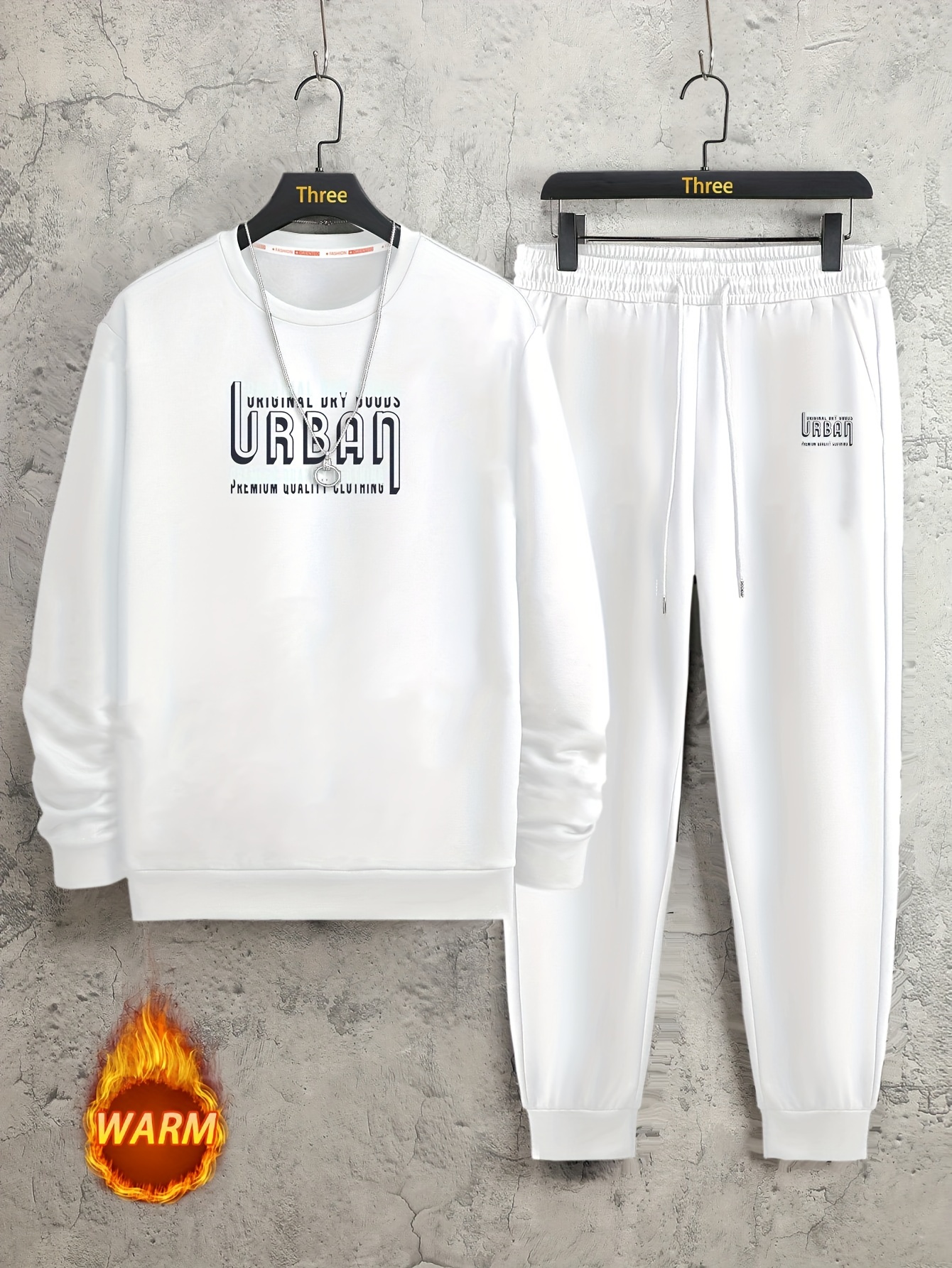 Letter Print Sweatsuits Two Piece Sets White Long Sleeve Tops Sweatshirts  Fall Y2K Clothes Sweat Pants Casual Outfit Streetwear