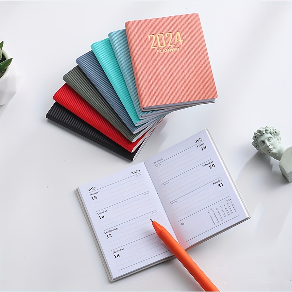 Mini Agenda 2024 Notebook Planner Pocket Cuaderno Weekly To Do List  Notebooks Journal Diary Cahier Office Accessories Notebook