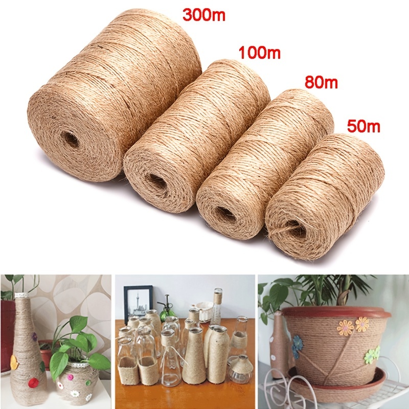 Jute Twine for Crafts - Jute Rope Natural Cord for Jewelry Making