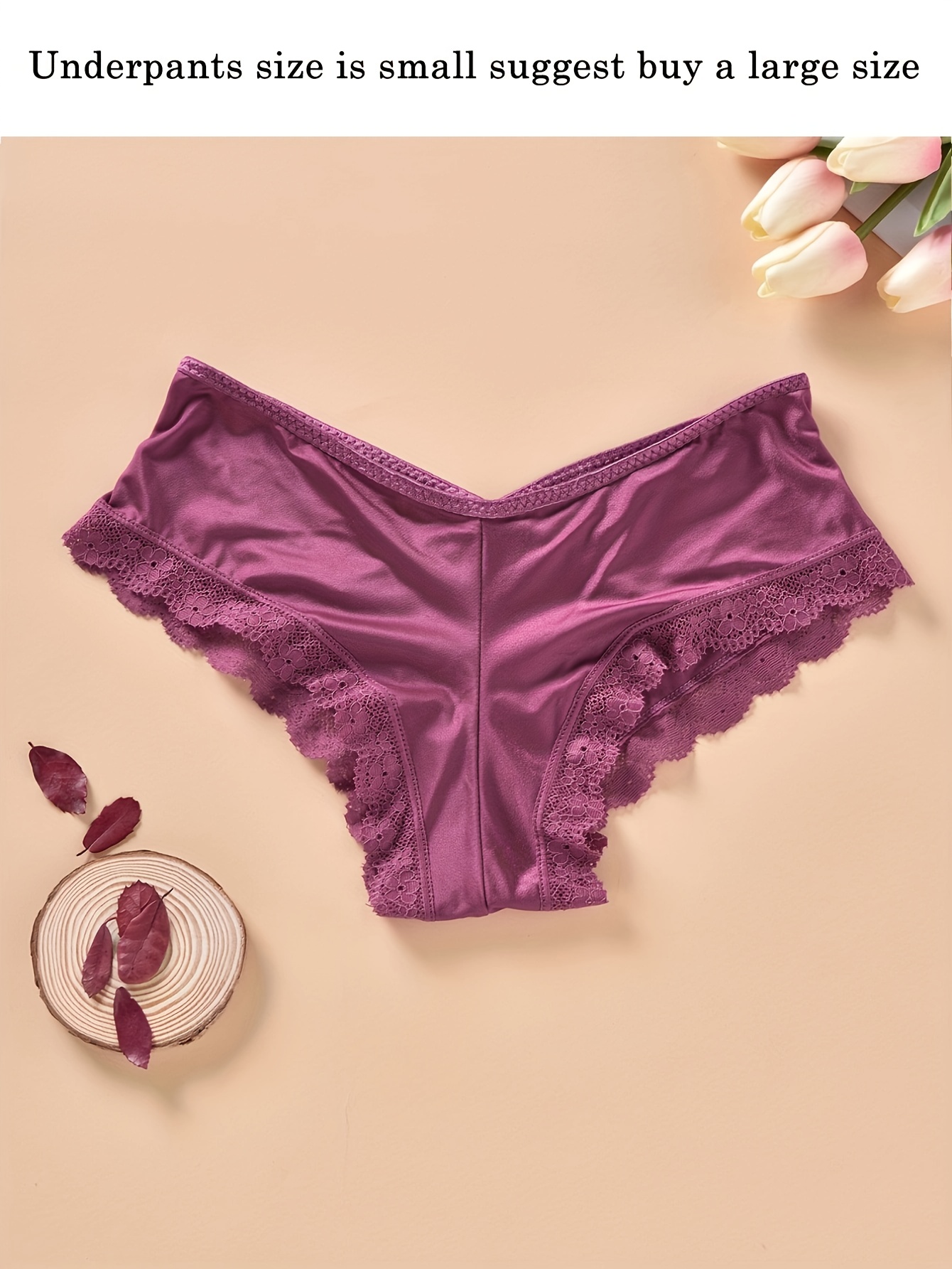 Lace Trim Hipster Panties Cross Hollow Breathable Intimates - Temu