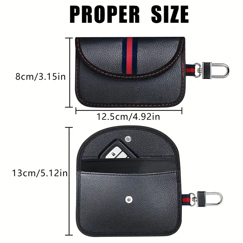 Case Faraday Bag Car Key Fob Anti Theft Shielding Rfid Blocker Pu Leather  Pouch Radio Protection Privacy Cage Ultimate Vehicle Protection Pack High  Quality Material, Shop Temu Start Saving