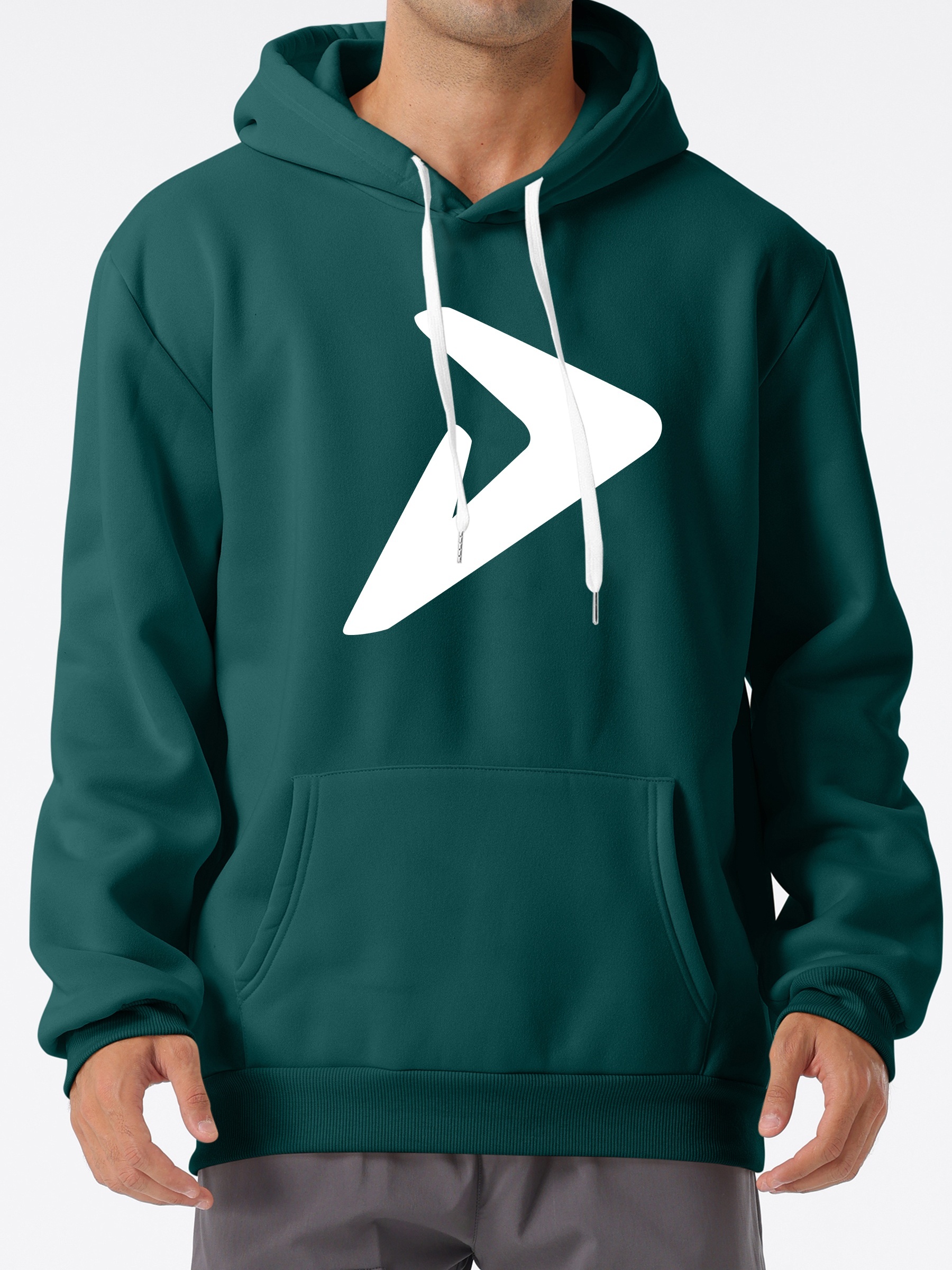 Tyhengta Men's Geometric Texture Hoodie - Lightweight Pullover With Kangaroo Pocket, Casual Sweatshirt - View #6