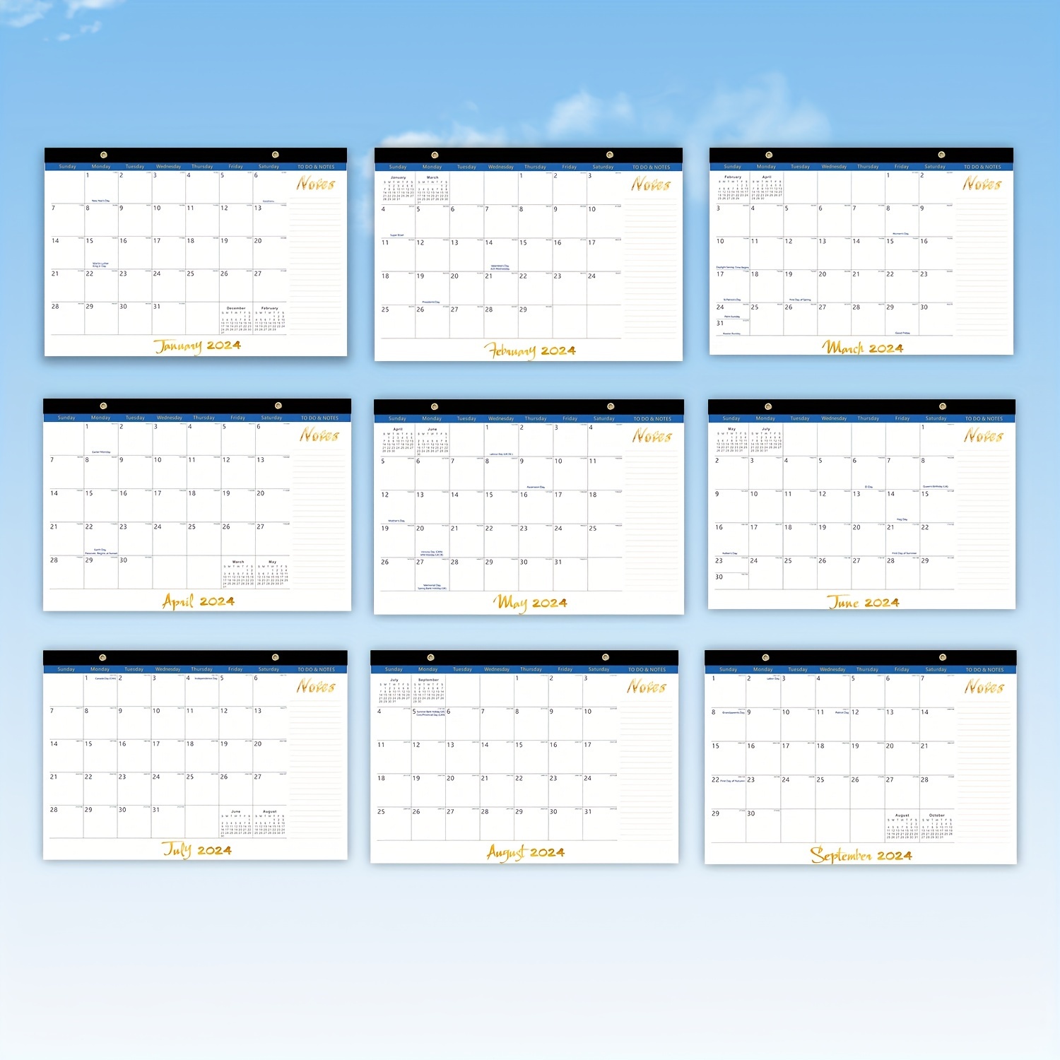 2024 Desk Calendar 2024 2025 Calendar January 2024 June 2025 - Temu