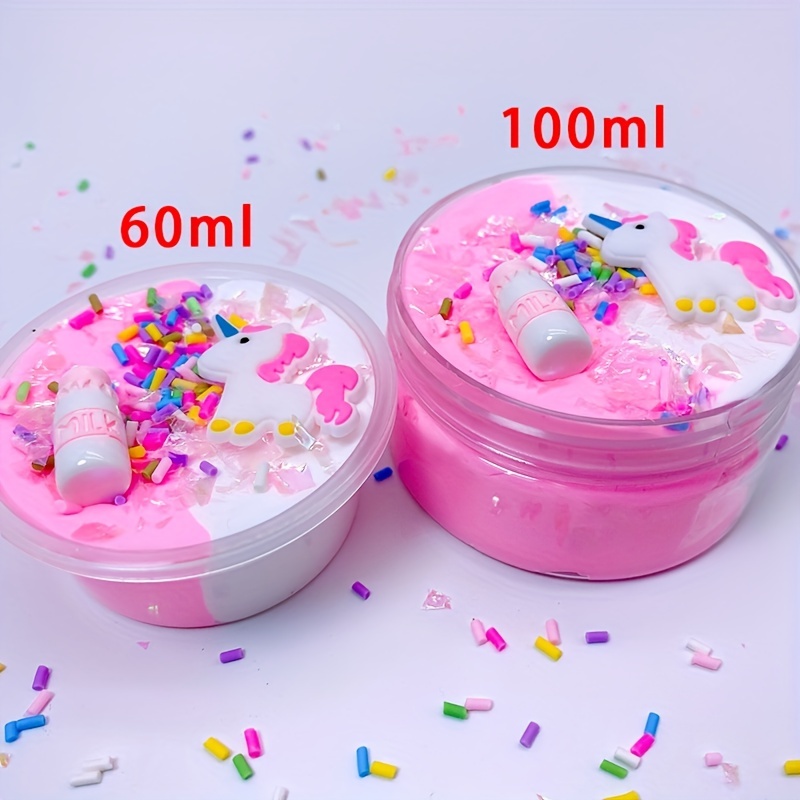  Butter Unicorn Slime, Scented and Stretchy Clay Sludge