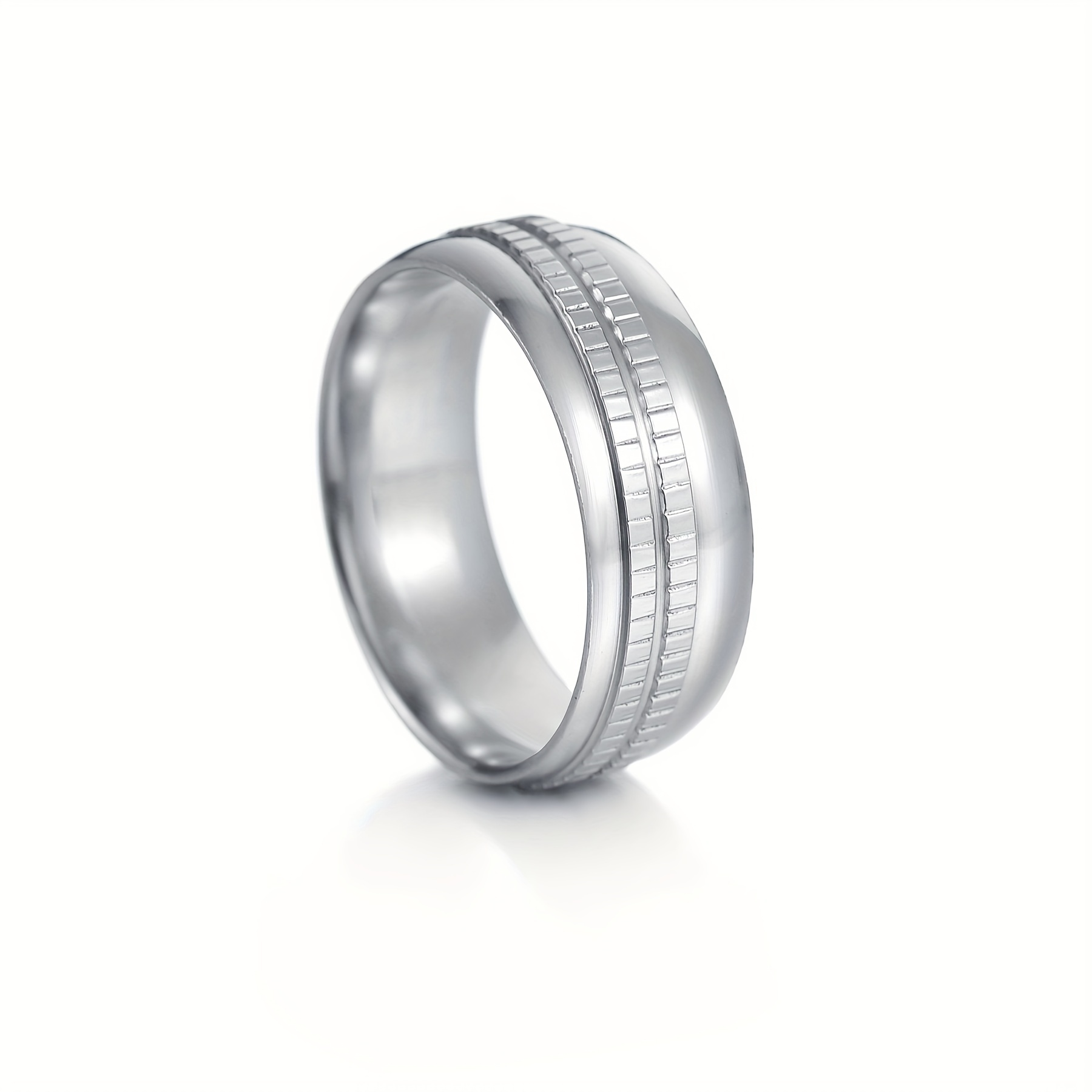 Stainless Steel Men's Ring Tire Shape Birthday