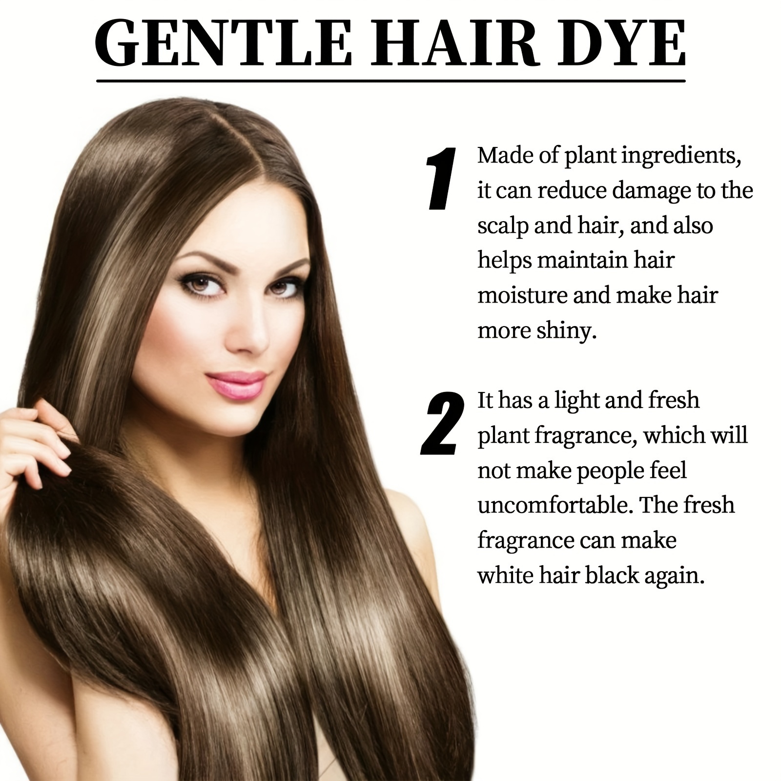 Fruit Hair Dye Cream Hair Coloring Cream Naturally Gentle - Temu