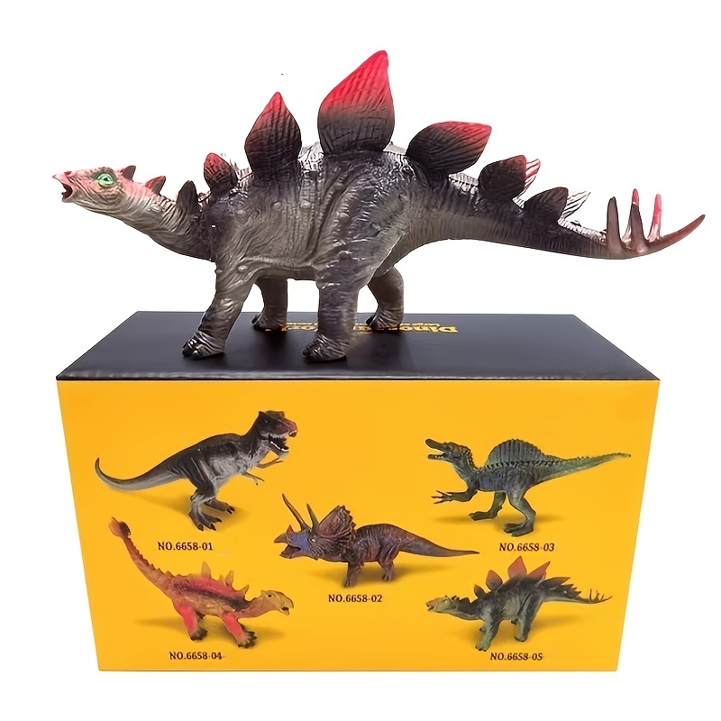  TEMI Juguetes de dinosaurio con volcán de simulación para niños  de 3 a 5 años, figuras de dinosaurios realistas y alfombra de juego grande  para niños y niñas, regalo para niños