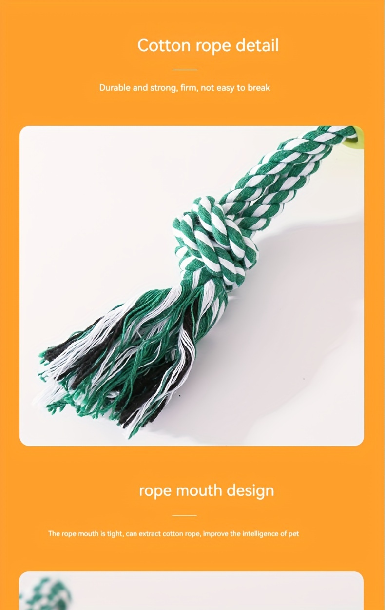 Dog Tooth Grinding Toy Rope Knot Pet Eliminating Bad Breath - Temu