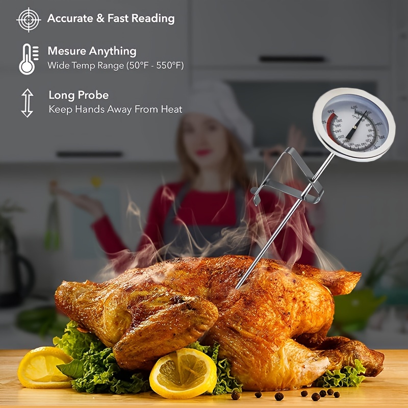 Thermometer Deep frying Thermometer With Dial Oven - Temu