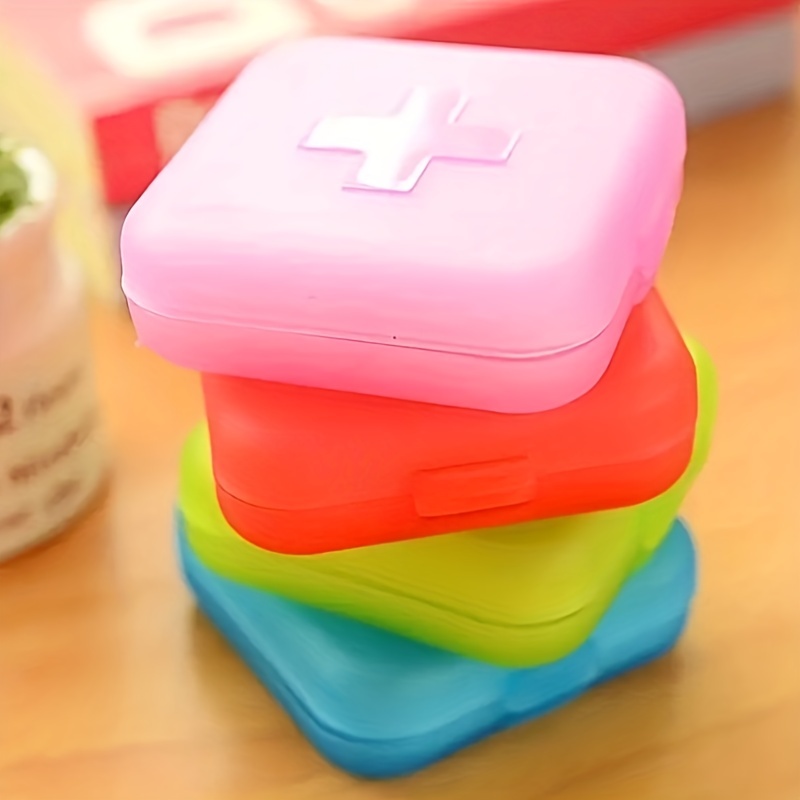 4 Grids Pill Storage Box Portable Medicine Organizer