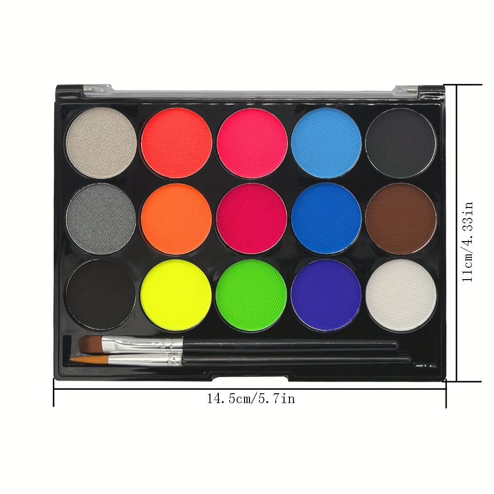 15 Colors Body Painting Face Paint Kit, Professional Palette
