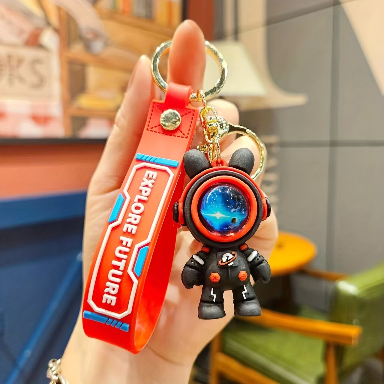 Cute Astronaut Charm Keychain, For Men's Bag Accessories Decoration - Temu