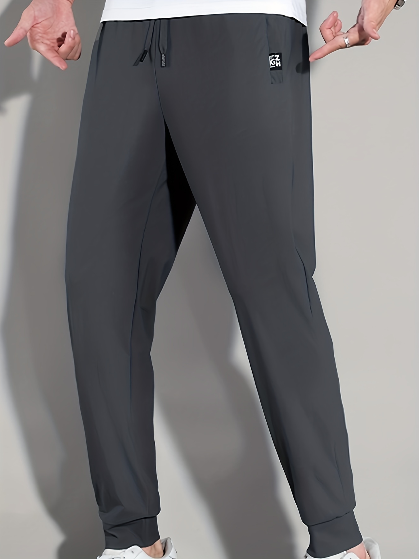 Men's Quick Drying Breathable Pants Sports Zipper Pocket - Temu