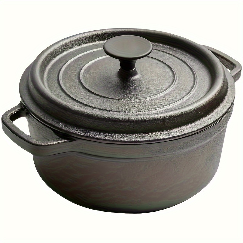 Cast Iron Combo Cooker Pretreated Cast Iron Stew Pans Cast - Temu