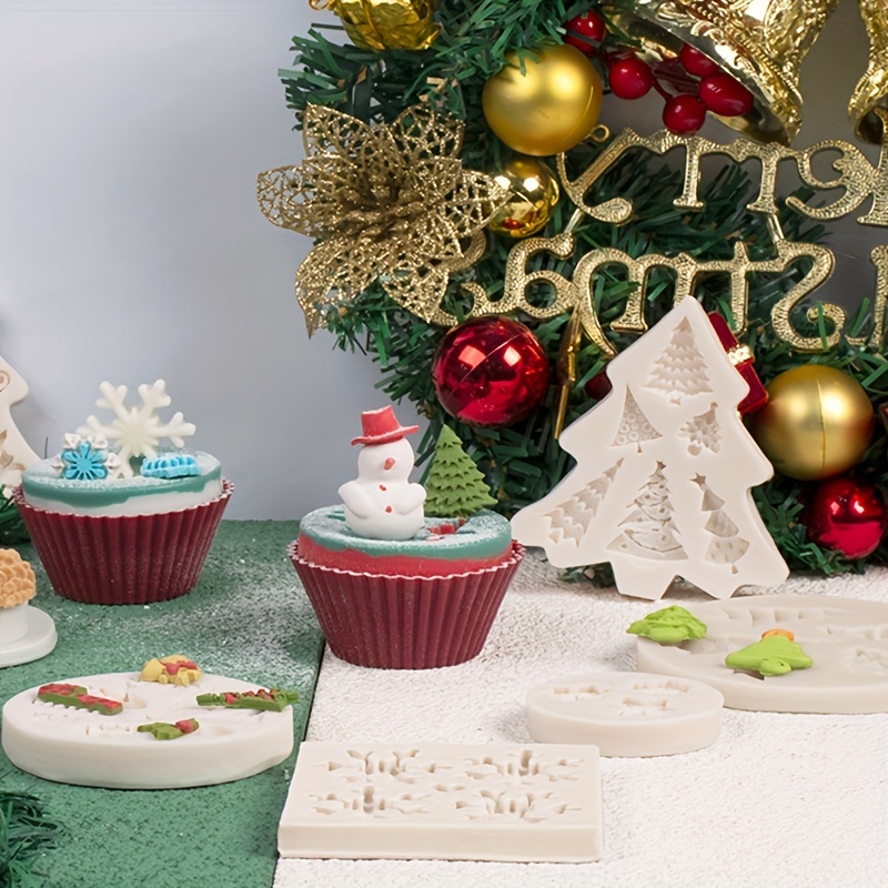 3D Christmas Tree Silicone Baking Mold Cake Mold Baking Mold Christmas  Trees Silicone Mold Cake Decorating Tools Cake Decoration 