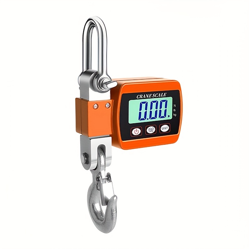 Portable Electronic Digital Crane Scale Weight 300 kg Stainless Steel Heavy  Duty Hanging Hook Scales