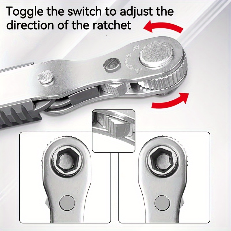 Mini Ratchet Wrench Screwdriver Right Angle 90 Degree Offset Screwdriver A