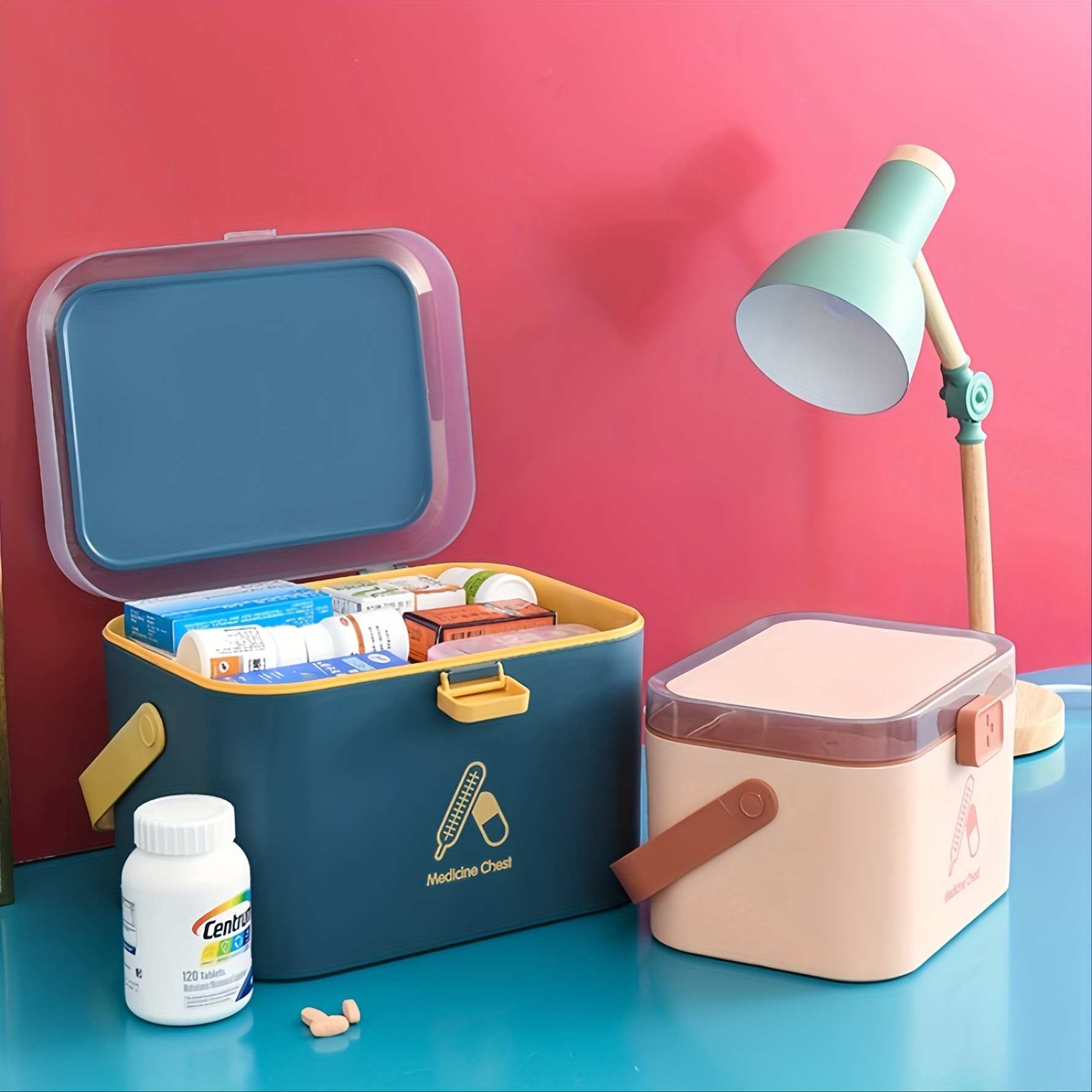 Portable First Aid Kit Multi layer Empty Storage Box Large - Temu