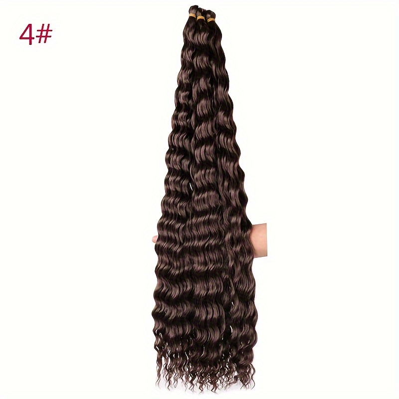 Deep Wave Twist Crochet Hair Extensions Ocean Wave Synthetic - Temu