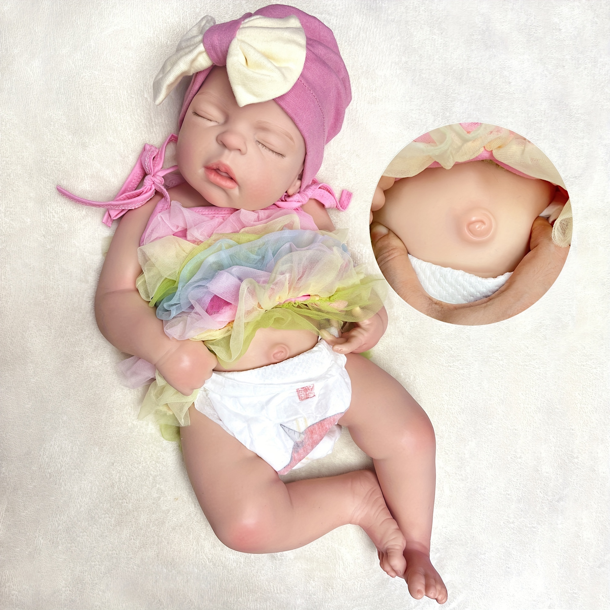 Silicone Girl Reborn Dolls Painted Realistic Full Body Soft - Temu