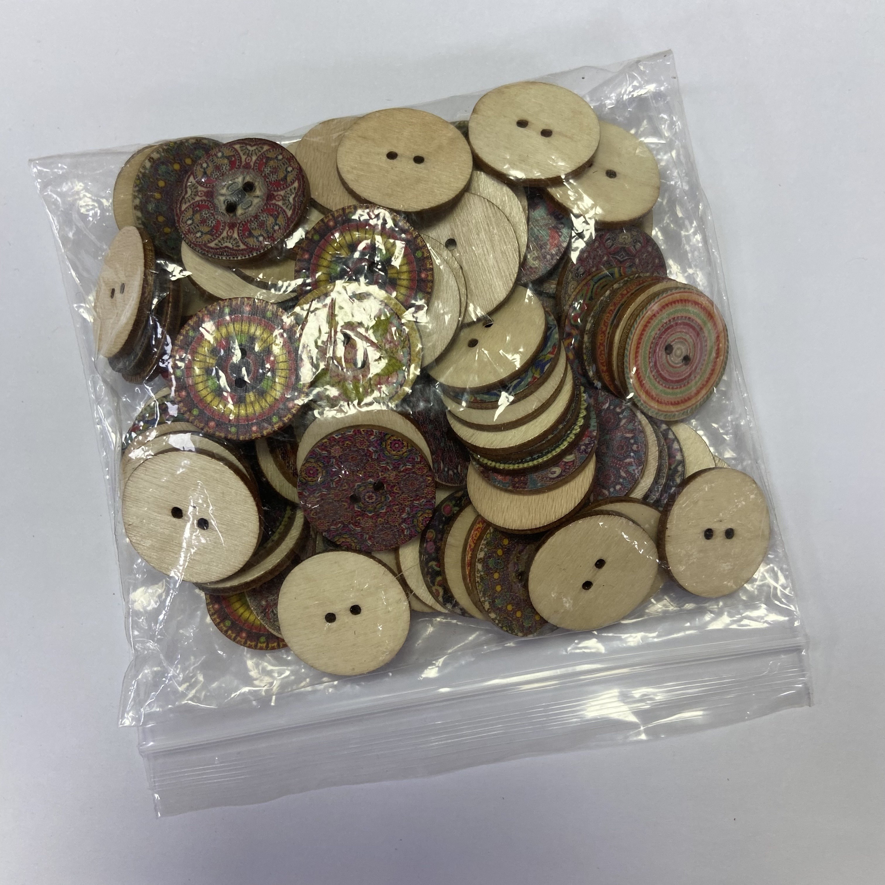 20 pièces boutons en bois naturel 23mm motif circulaire creux vêtements  décoration artisanat bricolage couture maison