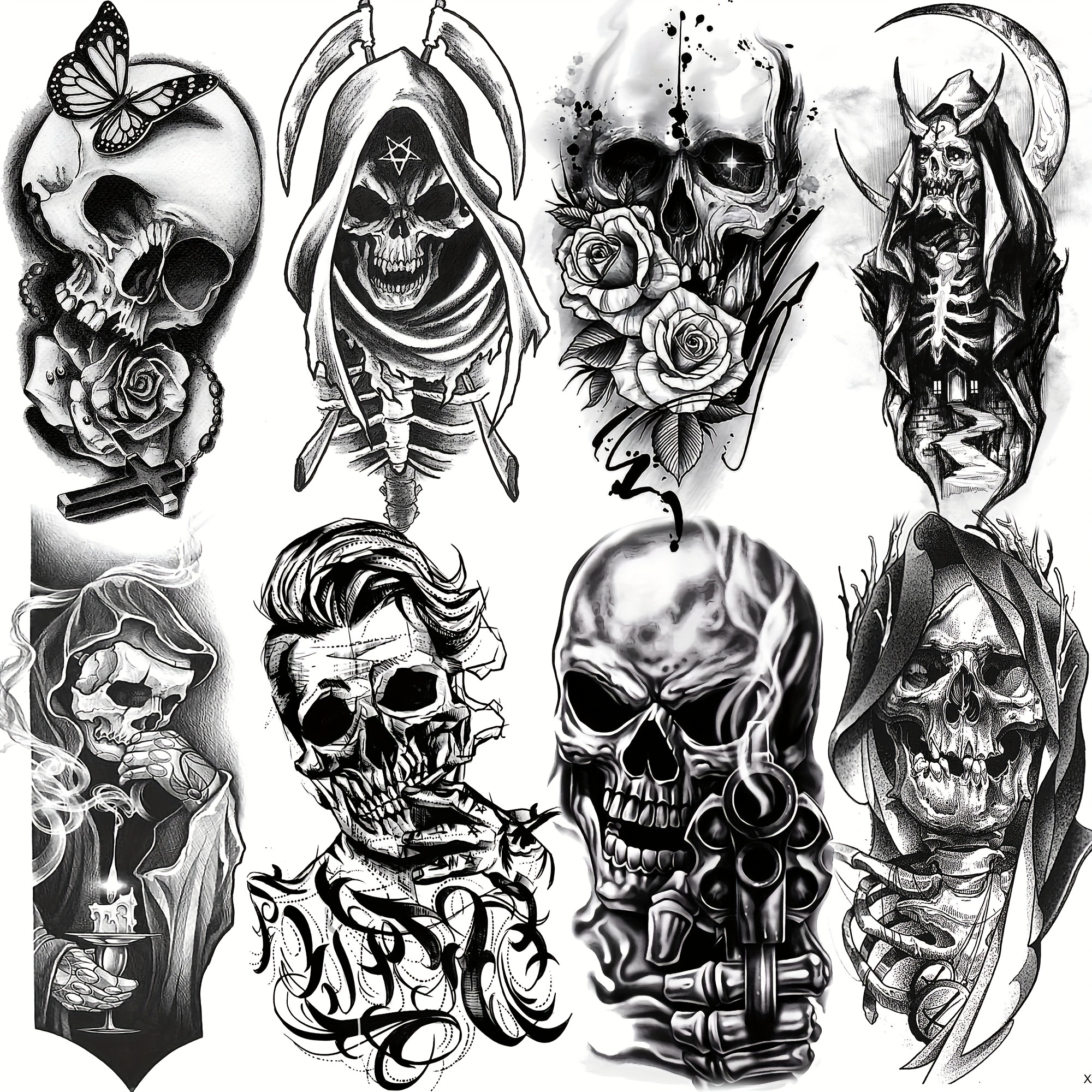 6” Grim Reaper Small Sticker Death Dark Scary Creepy Goth Metal