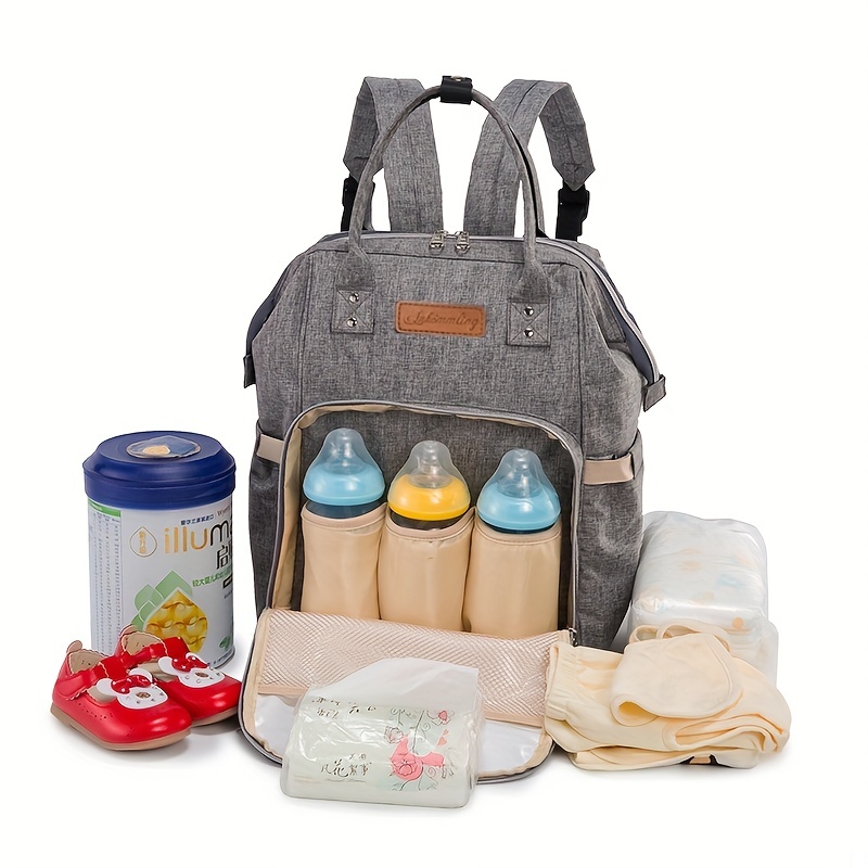 VENATIN Bolsa de pañales, mochila para mamá y papá, bolsa cambiadora de  maternidad para bebé, multifunción, artículos esenciales de viaje de gran