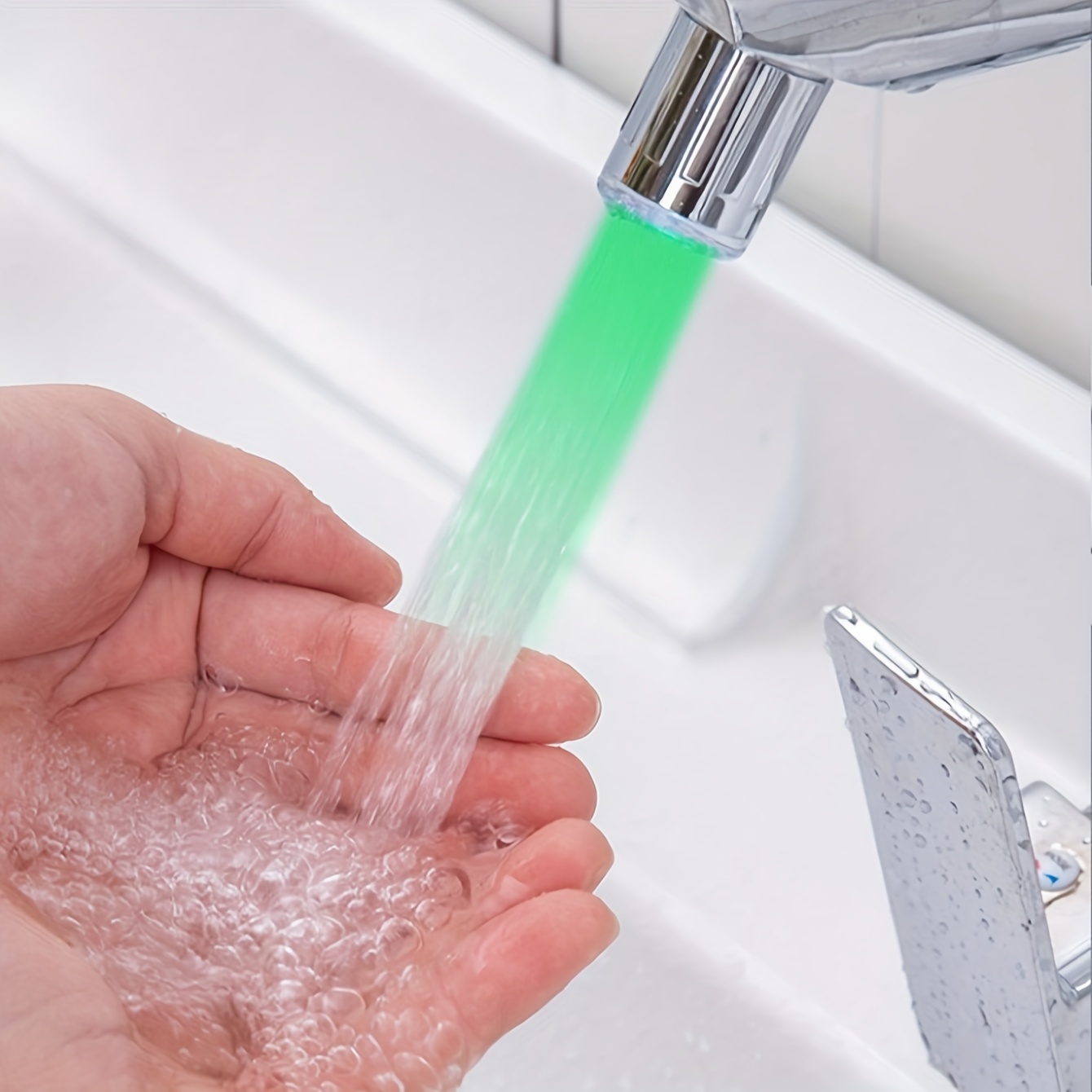 

1pc Colorful Water Nozzle, Faucet Splash-proof Nozzle Extender Filter, Household Kitchen Home Water Shower Filter, Water Saver Water Purifier Sprinkler