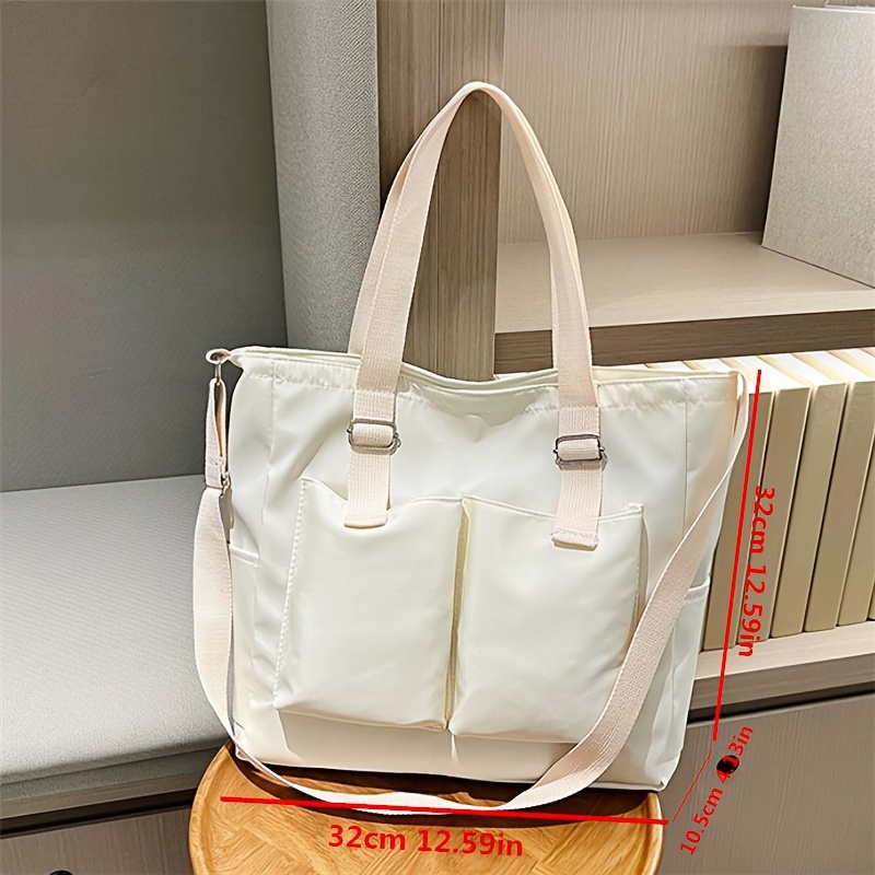 Lady Beautiful Stylish Nylon Shoulder Bag Work Bag High Quality Handbag For  Women Fashionable Tote Bag Big Capacity Shopping Bag - AliExpress