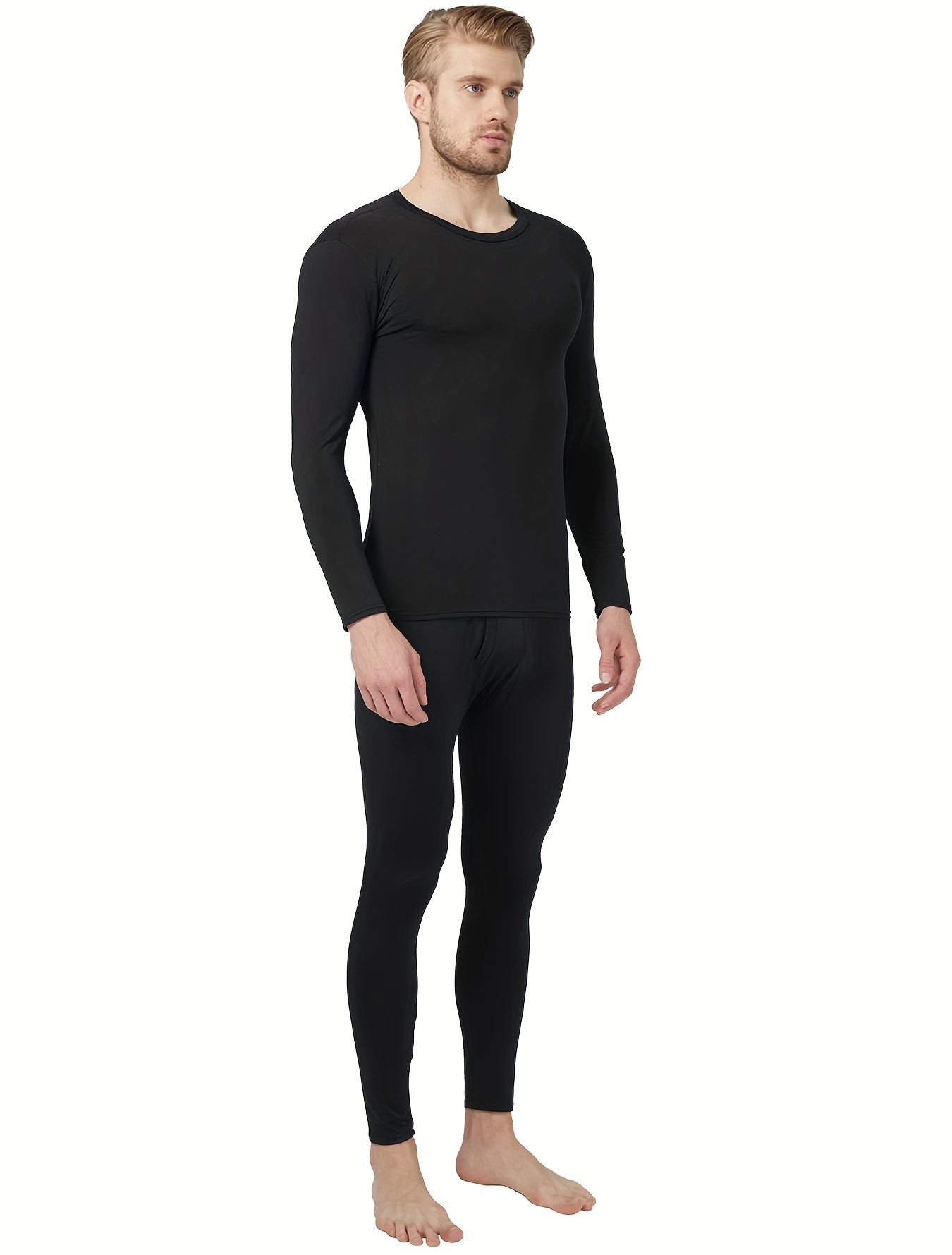 Thermajohn Long Johns - Ropa interior térmica para hombre con forro polar  para clima frío