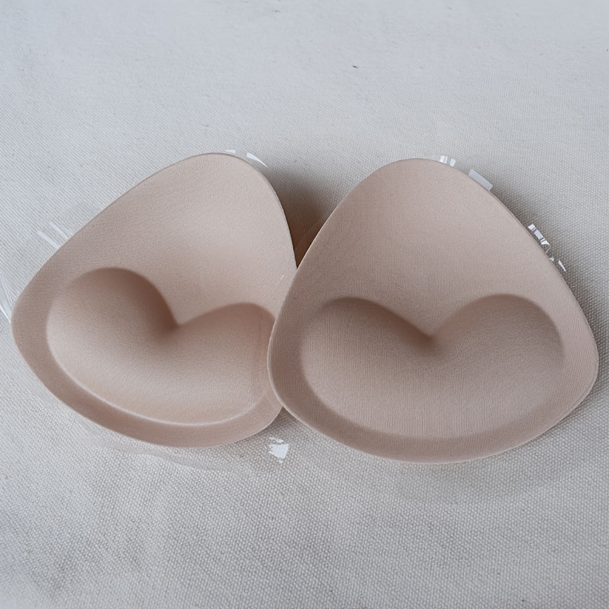 Chest Push Up Sticky Bra Thicker Sponge Bra Pads Breast Lift Up Enhancer  Silicone Removeable Inserts Swimsuit Invisible Bra2pcs