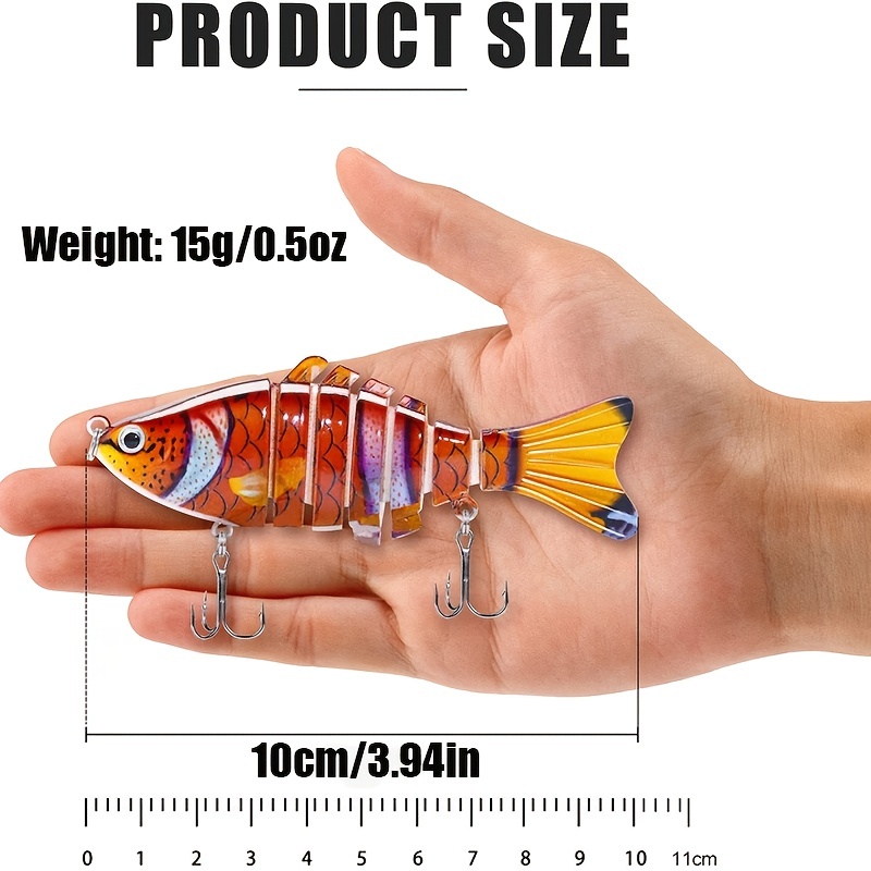 Lake Trout 3bionic 5-section Swimbait For Trout & Bass - Sinking Fishing  Lure