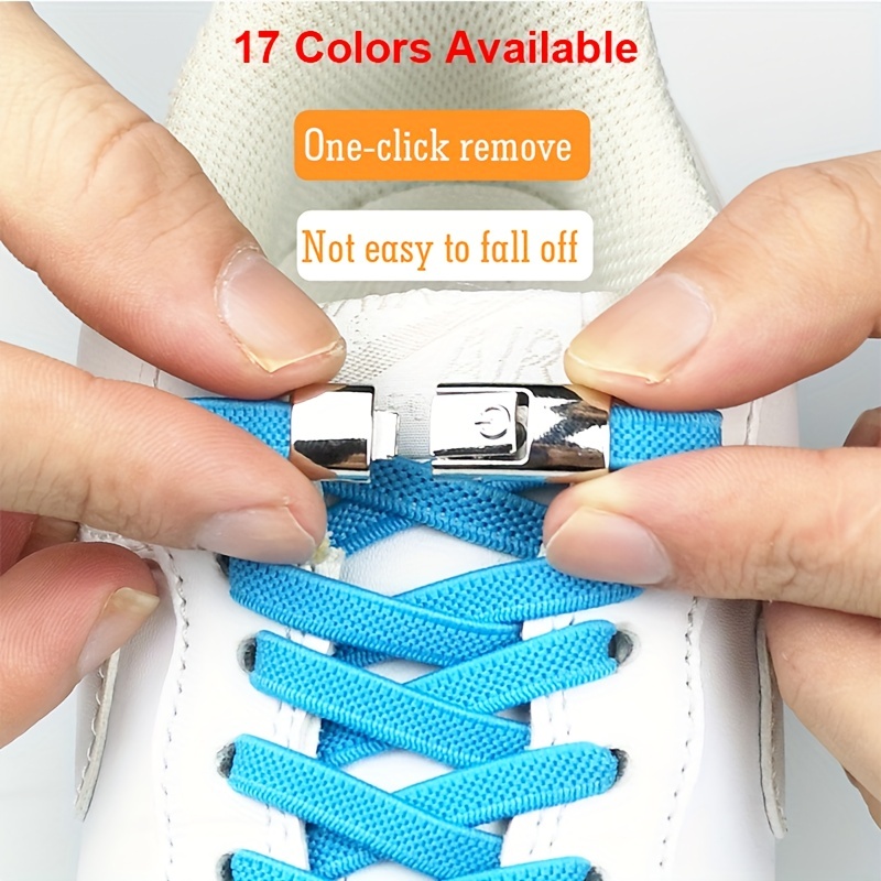 1pair No Tie Shoelaces Magnetic Elastic Shoe Laces For Kids And