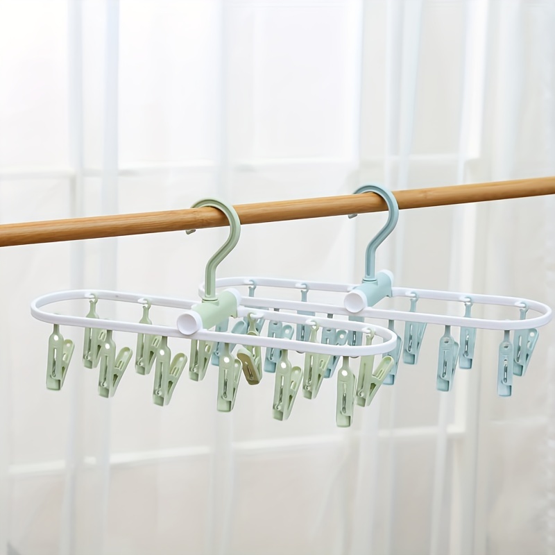 Large Capacity Laundry Drying Rack Clips Underwear Hanger - Temu Canada