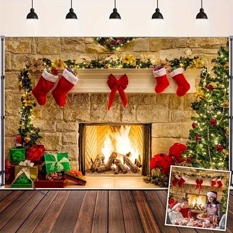 Christmas photo backdropparty decorations supplies, Holiday Party decor